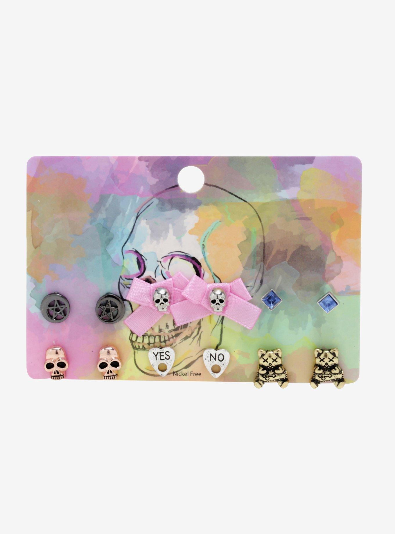 Pastel Goth Earring Set, , alternate