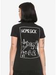 Homesick Tombstone Girls T-Shirt By Voidmerch, WHITE, alternate