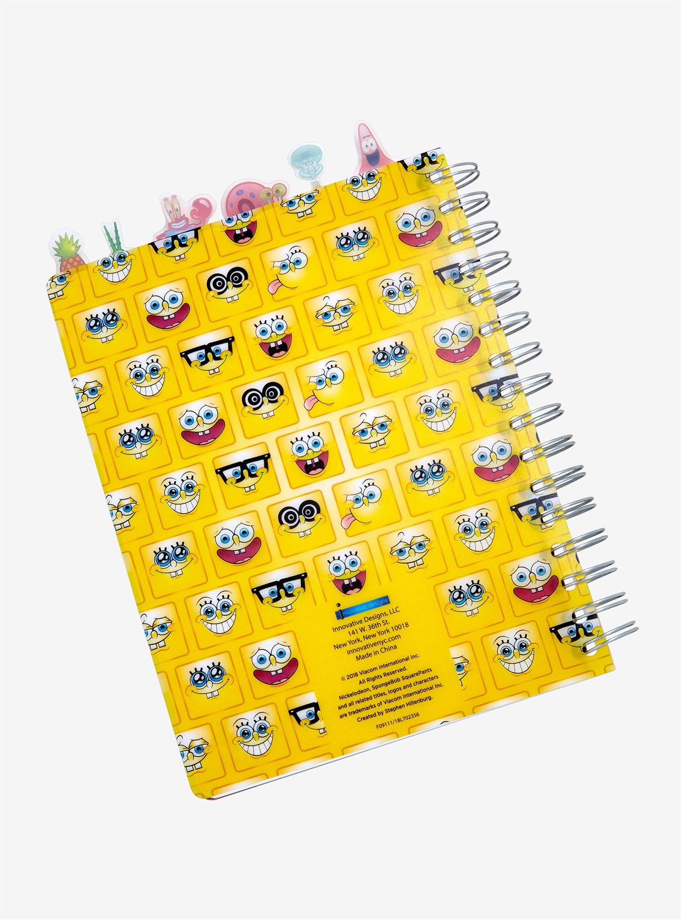 SpongeBob SquarePants Glasses Tabbed Journal, , alternate