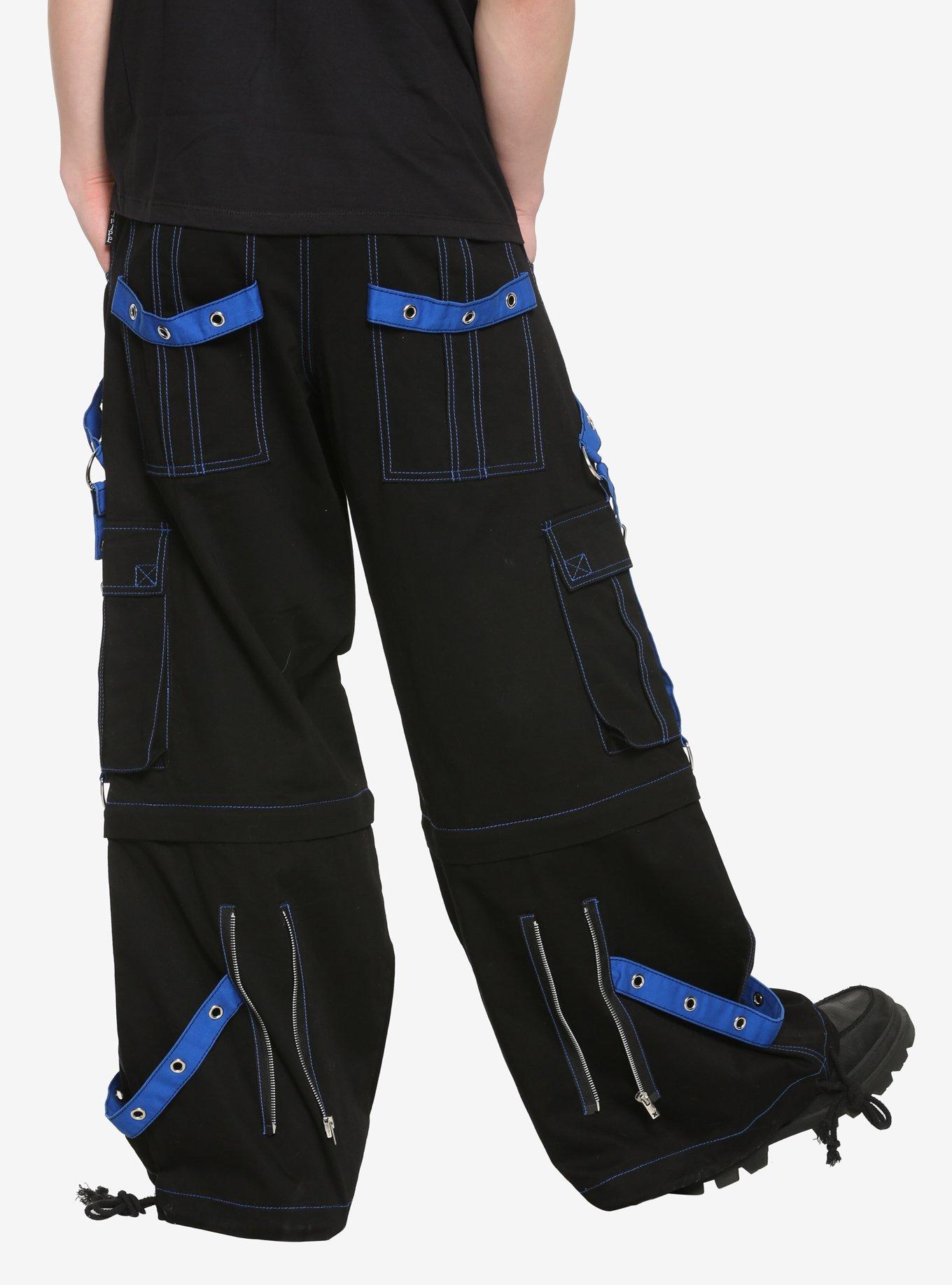 Tripp Black & Blue Chain Zip-Off Pants, BLUE, alternate