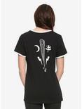 Buffy The Vampire Slayer Beep Me Girls Ringer T-Shirt, WHITE, alternate