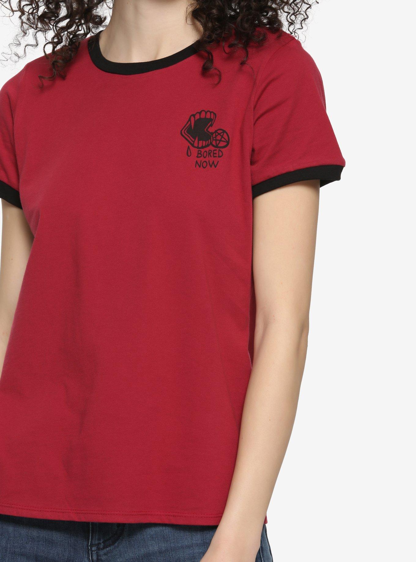 Buffy The Vampire Slayer Vamp Willow Girls Ringer T-Shirt, BLACK, alternate