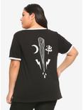 Buffy The Vampire Slayer Beep Me Girls Ringer T-Shirt Plus Size, , alternate