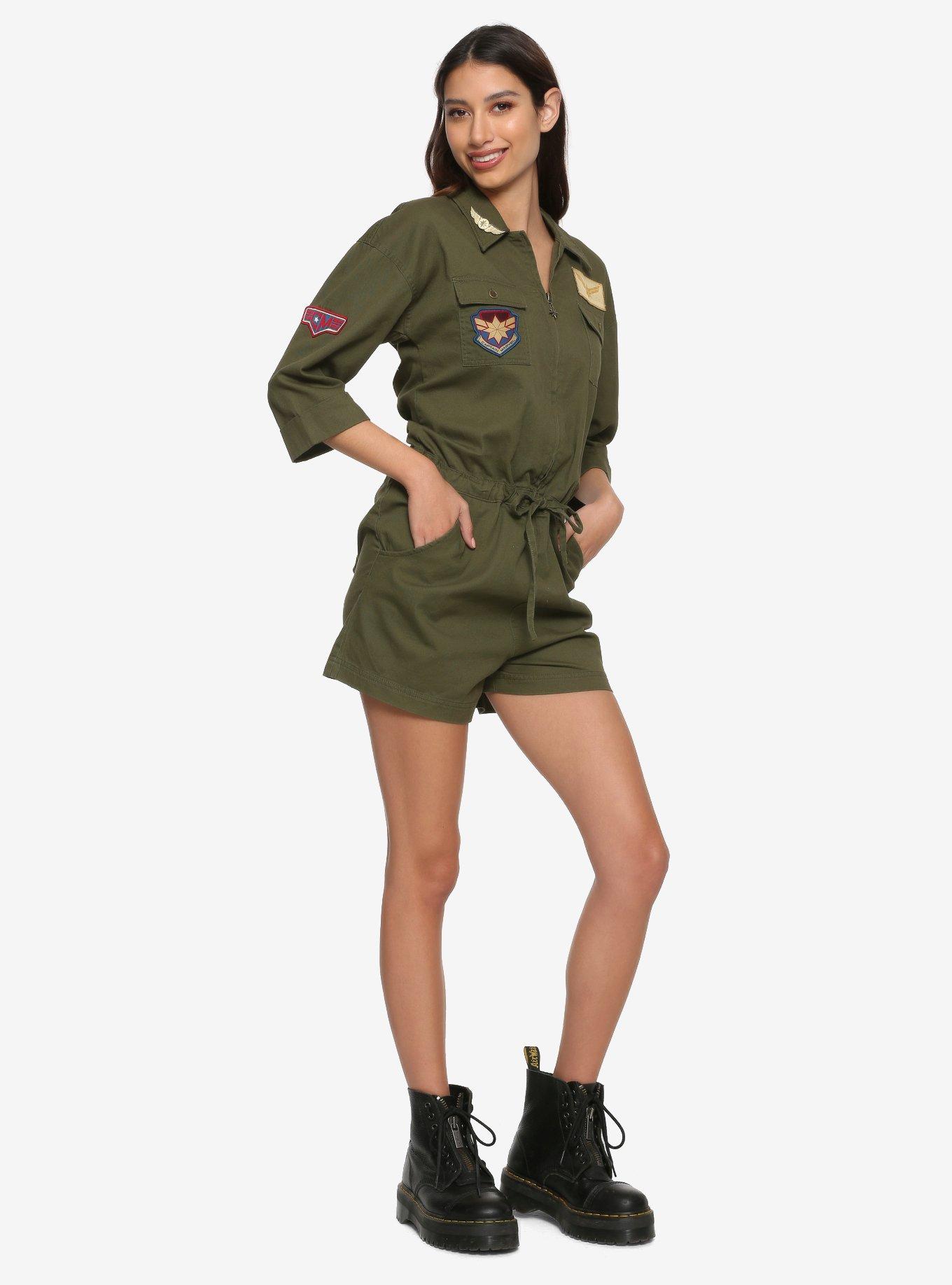 Her Universe Marvel Captain Marvel Cargo Romper, , alternate