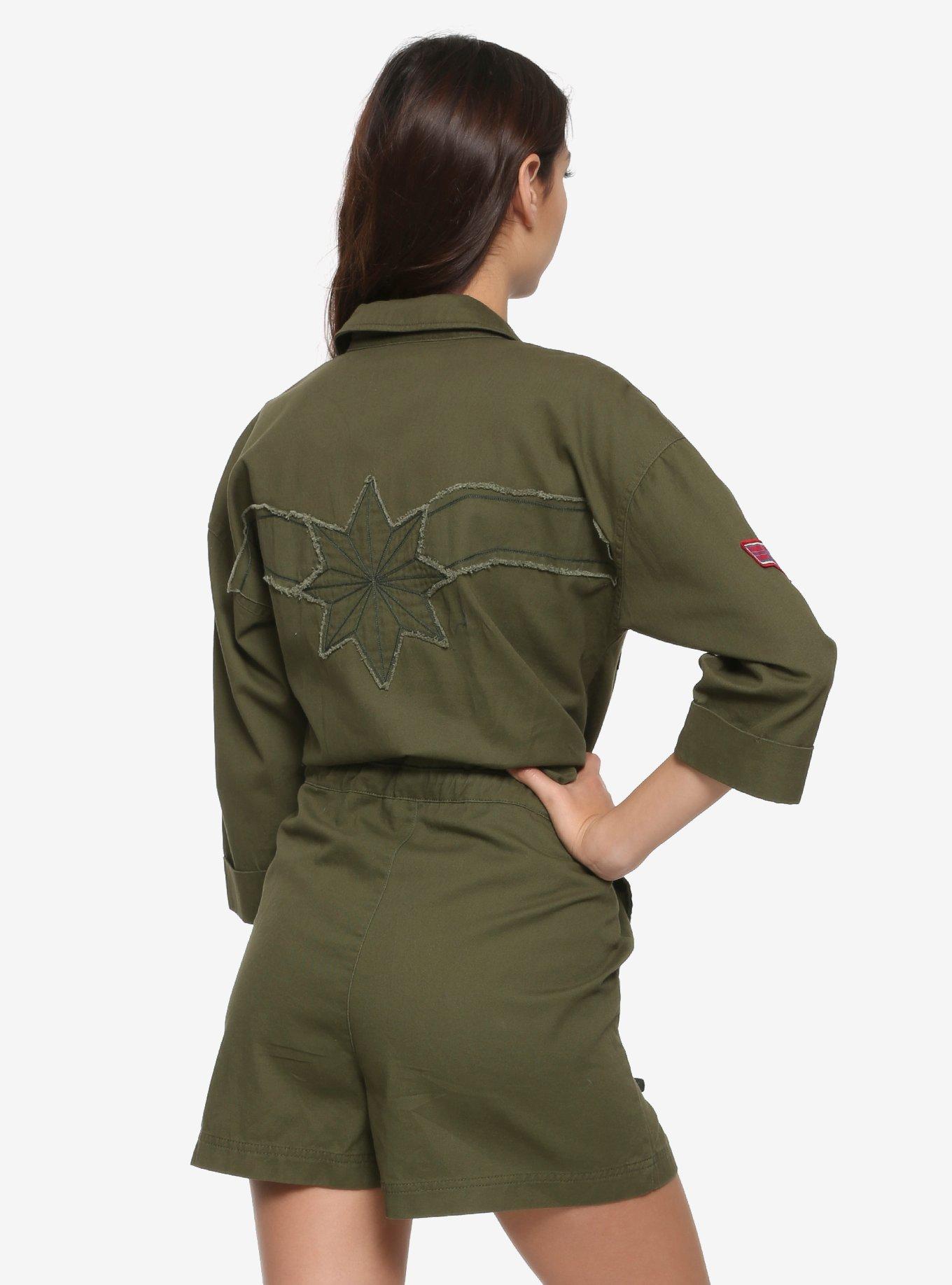 Her Universe Marvel Captain Marvel Cargo Romper, , alternate