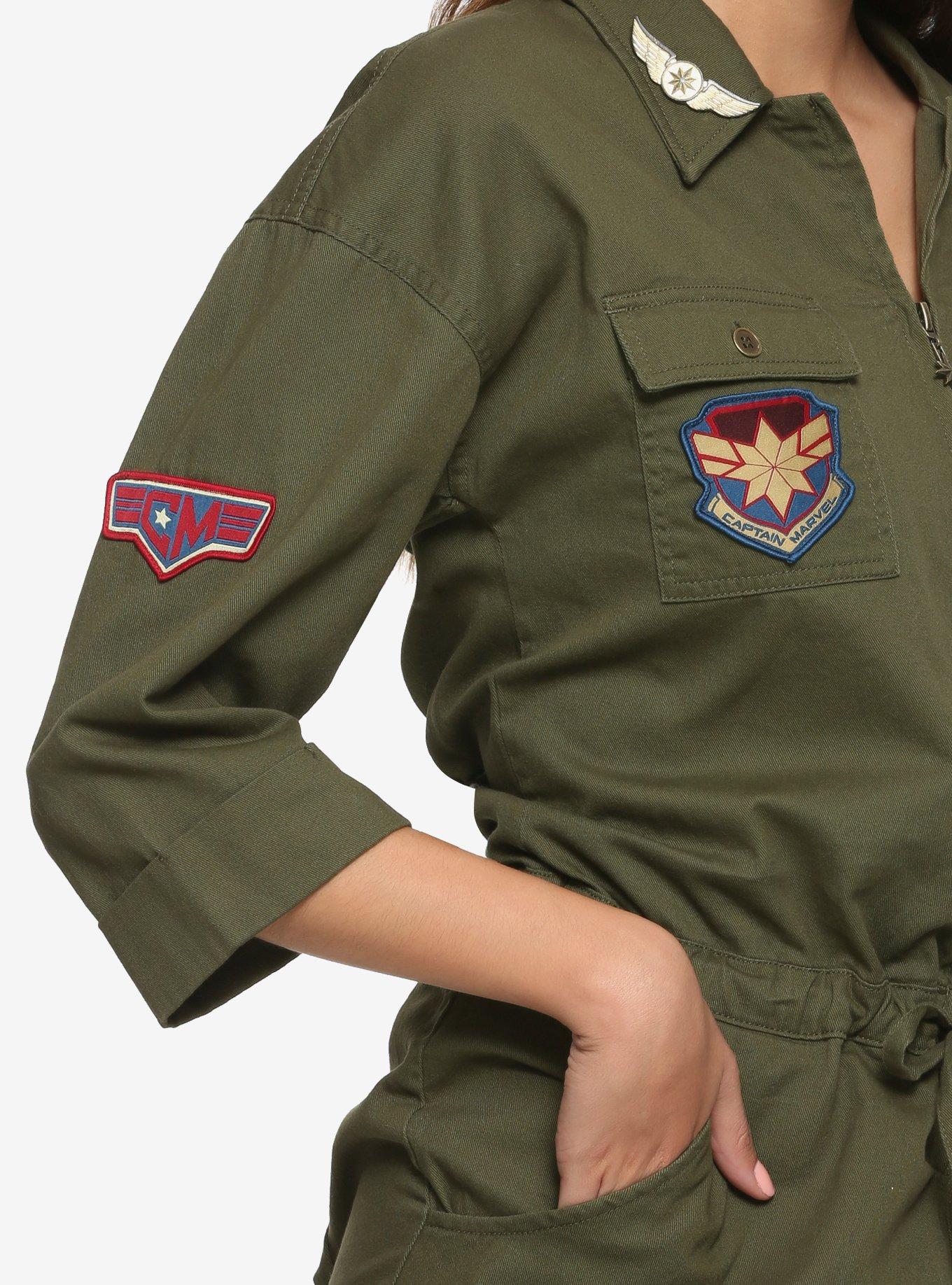 Her Universe Marvel Captain Marvel Cargo Romper, , alternate