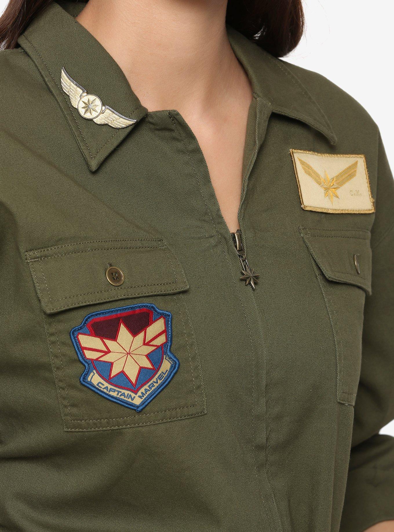 Her Universe Marvel Captain Marvel Cargo Romper, , alternate