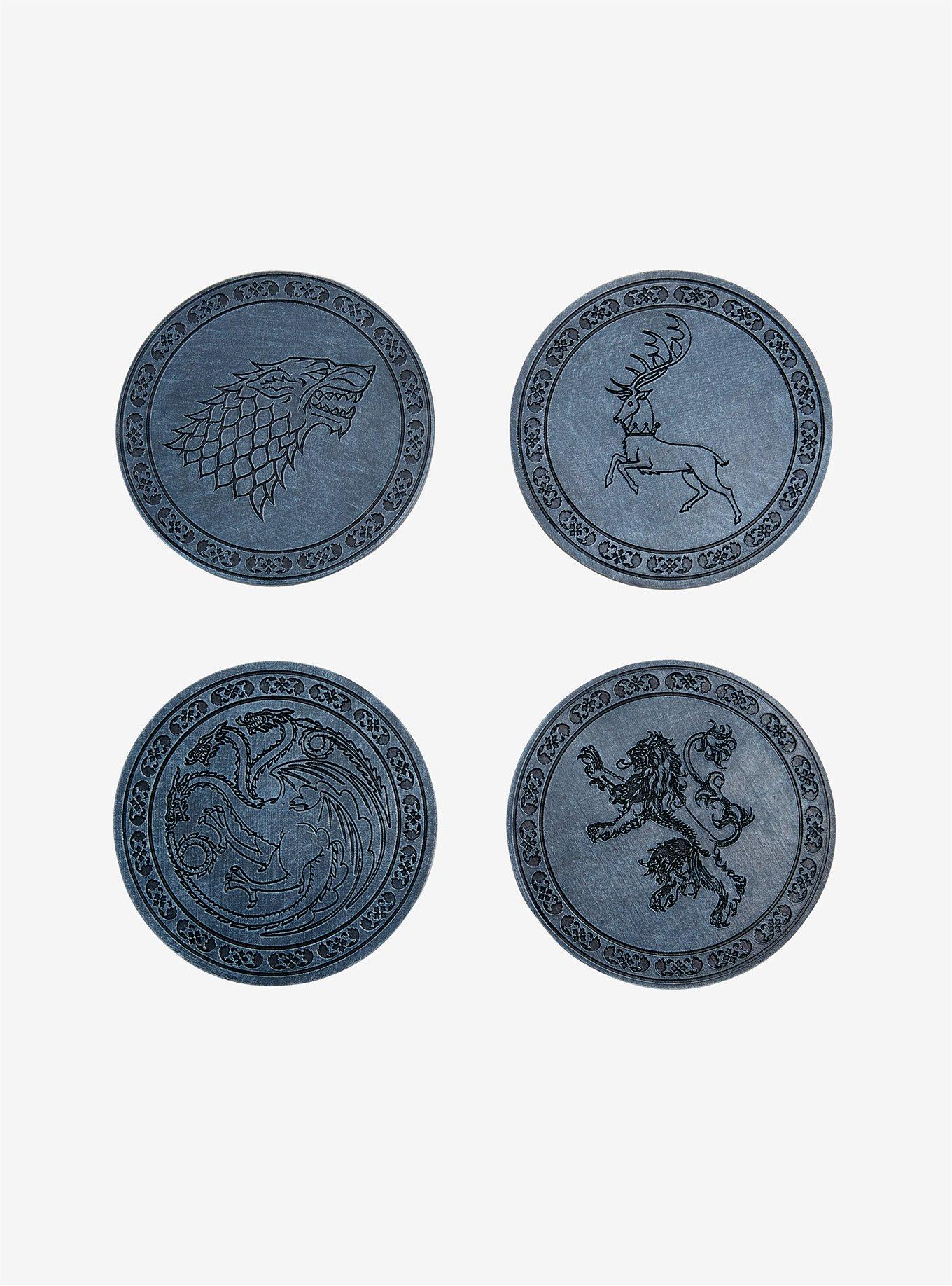 Game Of Thrones Sigil Resin Coaster Set, , alternate
