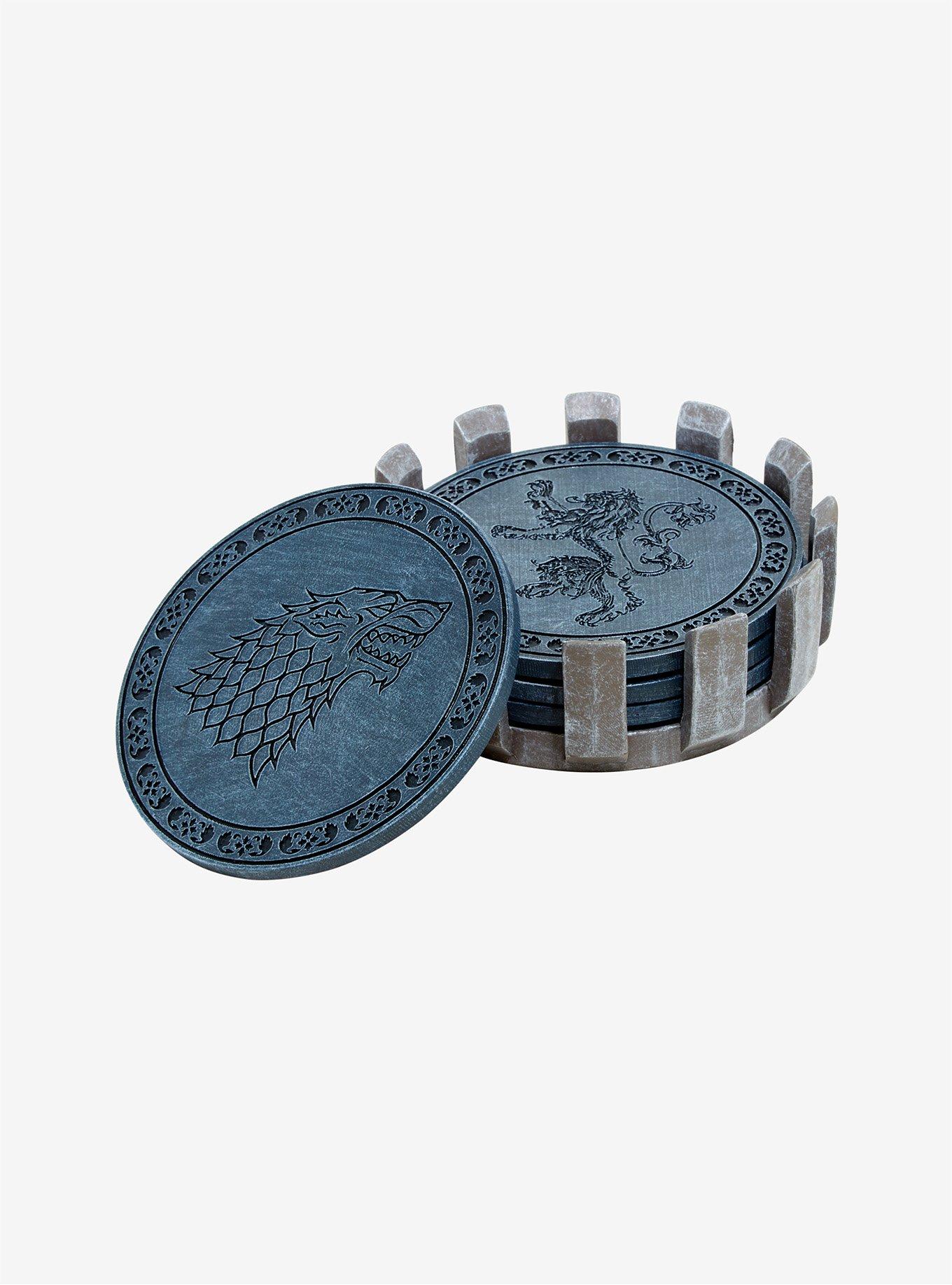 Game Of Thrones Sigil Resin Coaster Set, , alternate