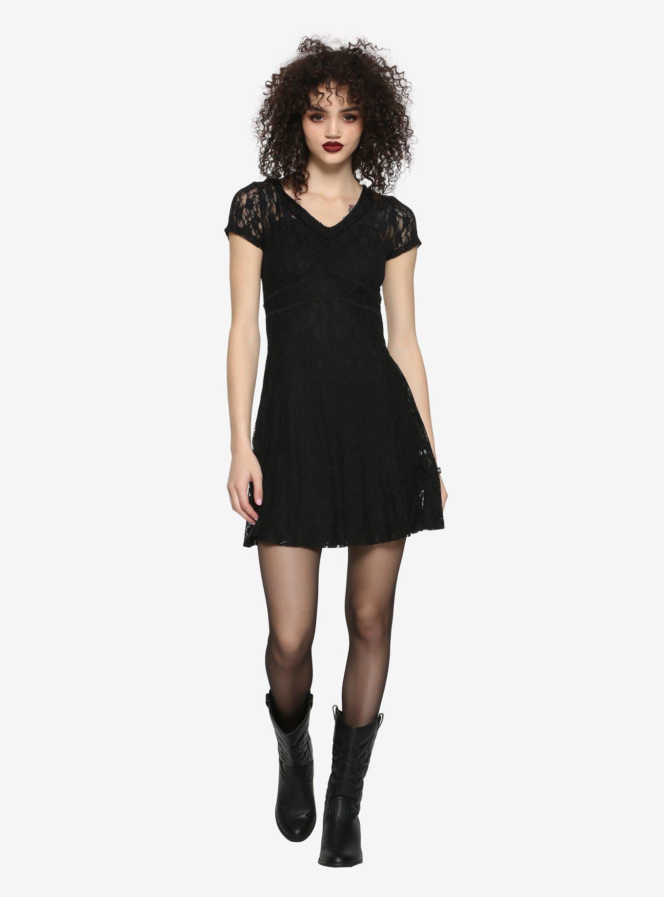 Royal Bones By Tripp Black Lace Dress, , alternate