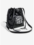 Practice Safe Hex Drawstring Bucket Bag, , alternate
