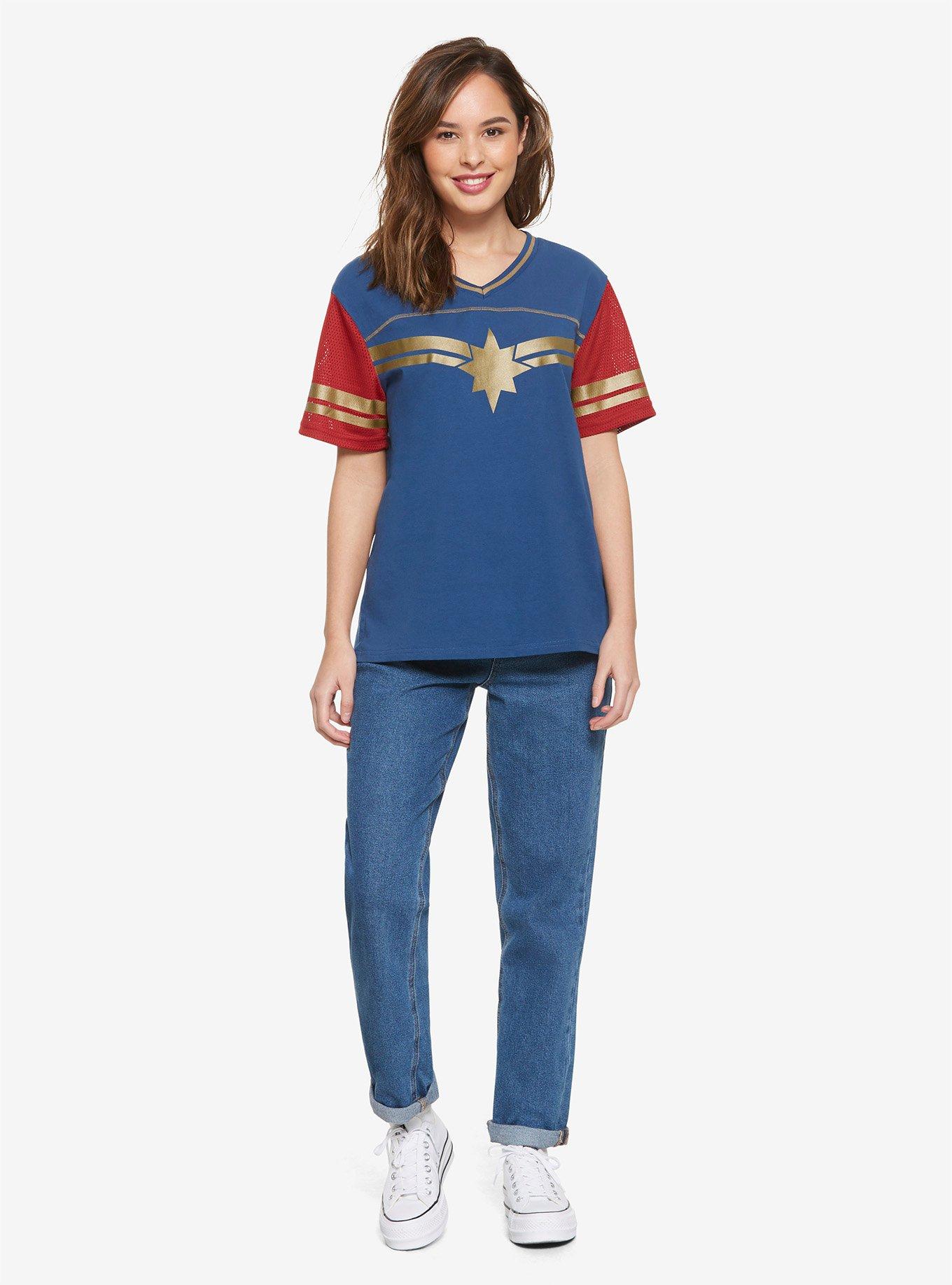 Marvel Avengers Captain Marvel Jersey T-Shirt, , alternate