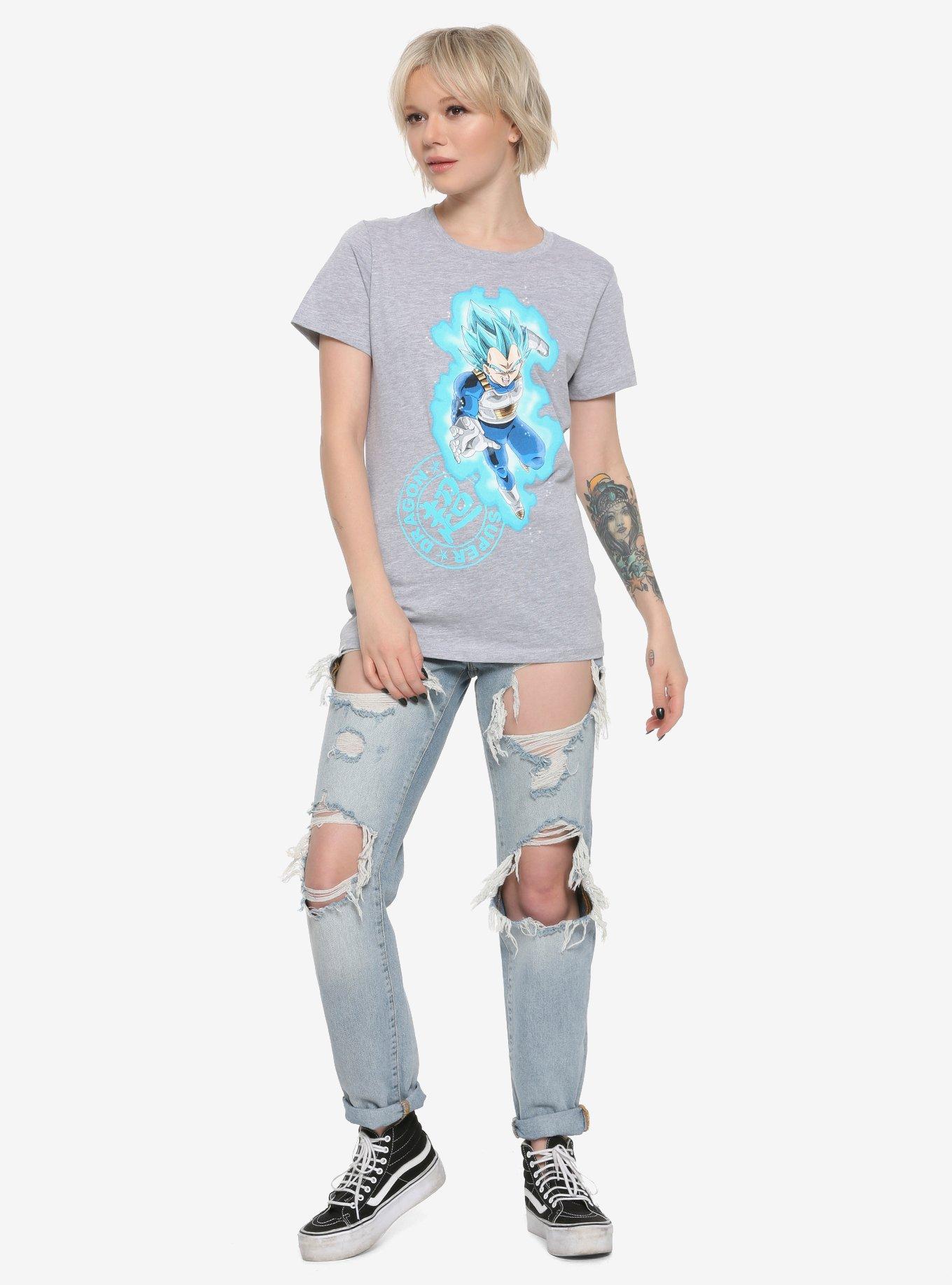 Dragon Ball Super SS Blue (Evolved) Vegeta Girls T-Shirt, MULTI, alternate