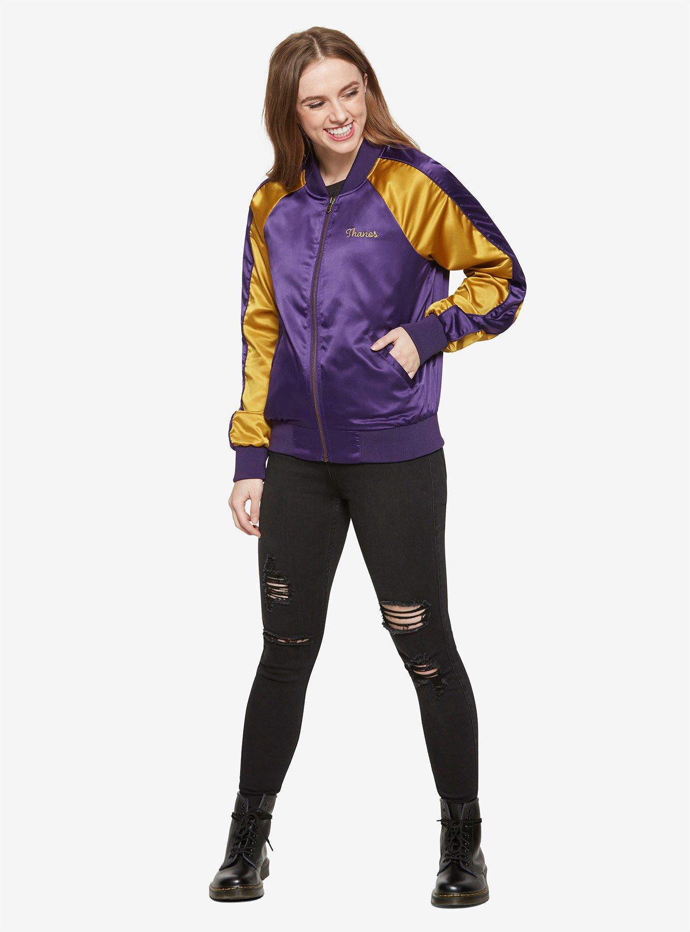 Marvel Avengers Thanos Oh Snap! Satin Bomber Jacket, , alternate