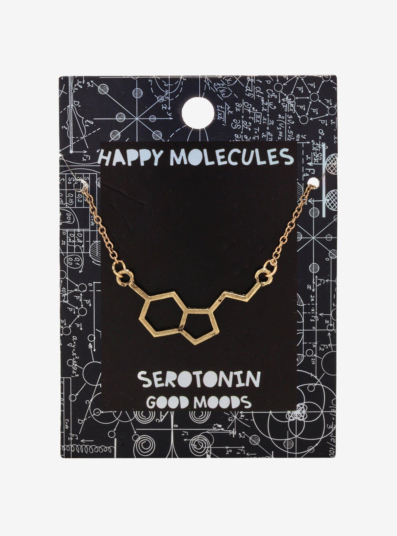 Seratonin Molecule Necklace, , alternate