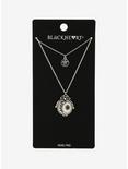 Blackheart Dragon Moon Locket Layered Necklace, , alternate