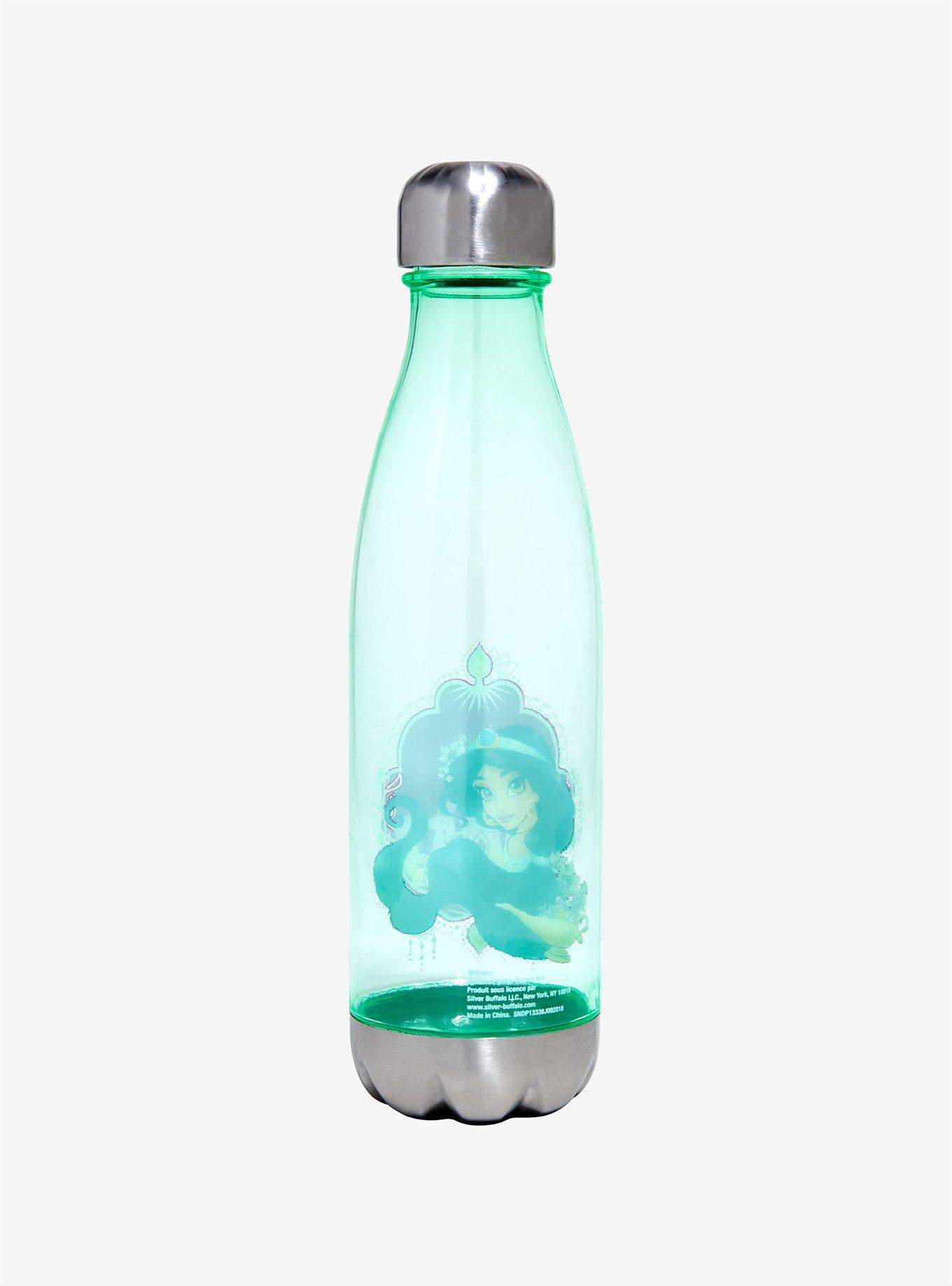 Disney Aladdin Princess Jasmine 20 oz. Plastic Curved Water Bottle with  Screw Top