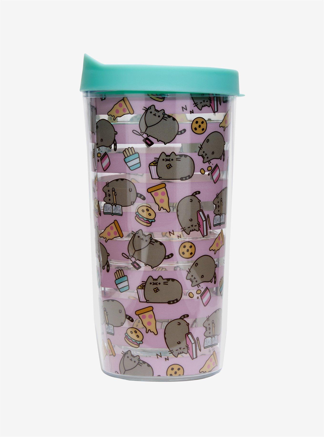 Pusheen Icon Stripes Acrylic Travel Mug, , alternate