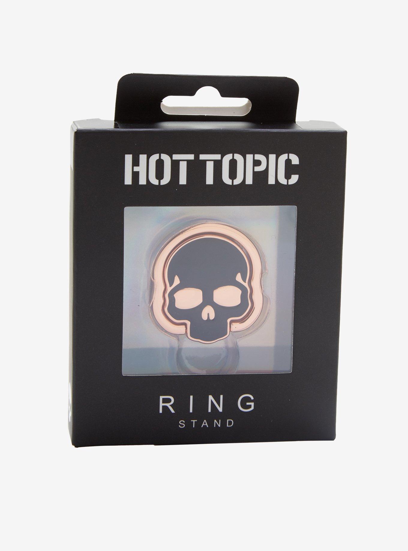 Rose Gold Skull Ring Phone Grip & Stand, , alternate