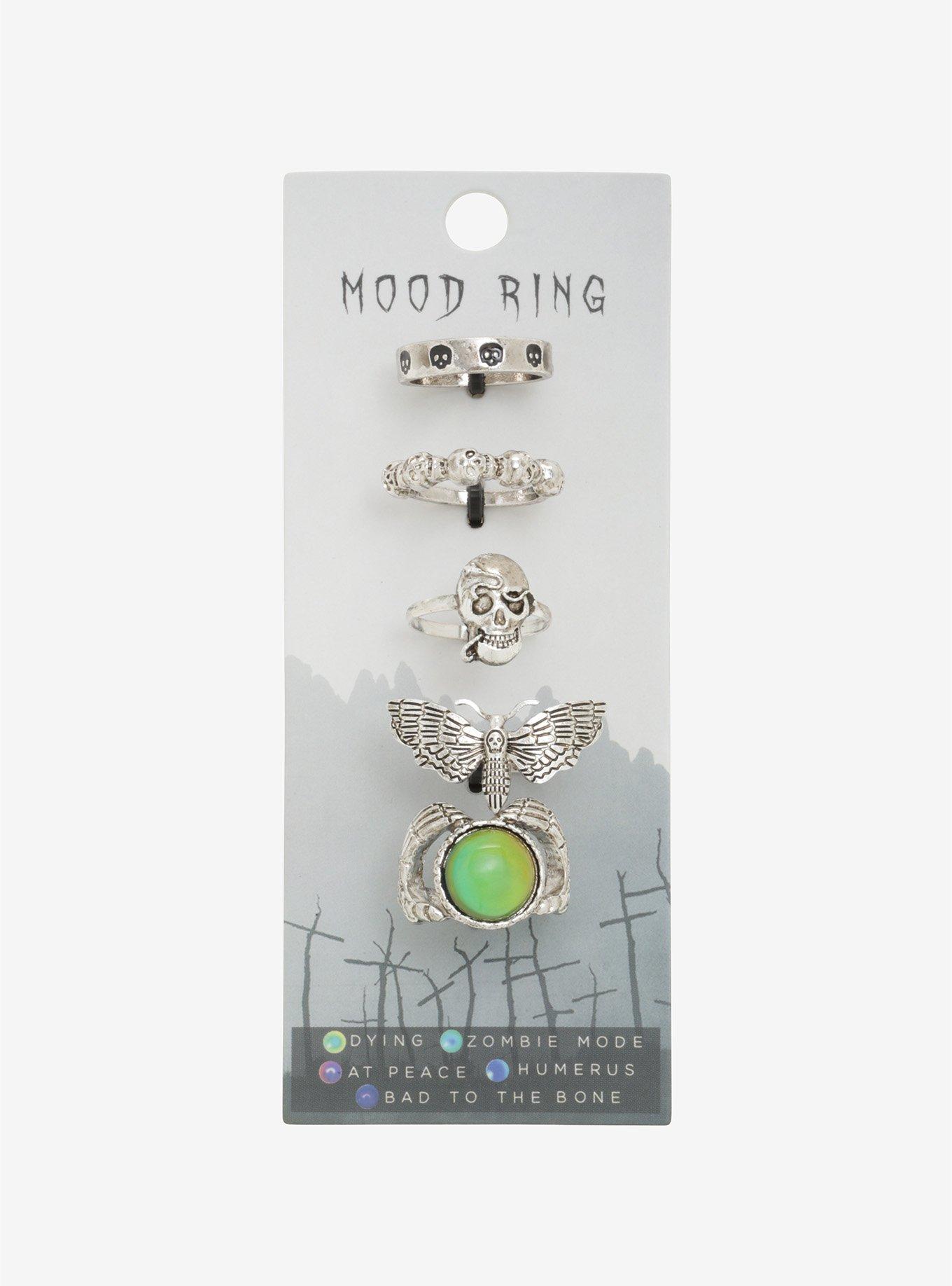 Skull Mood Ring Set, , alternate