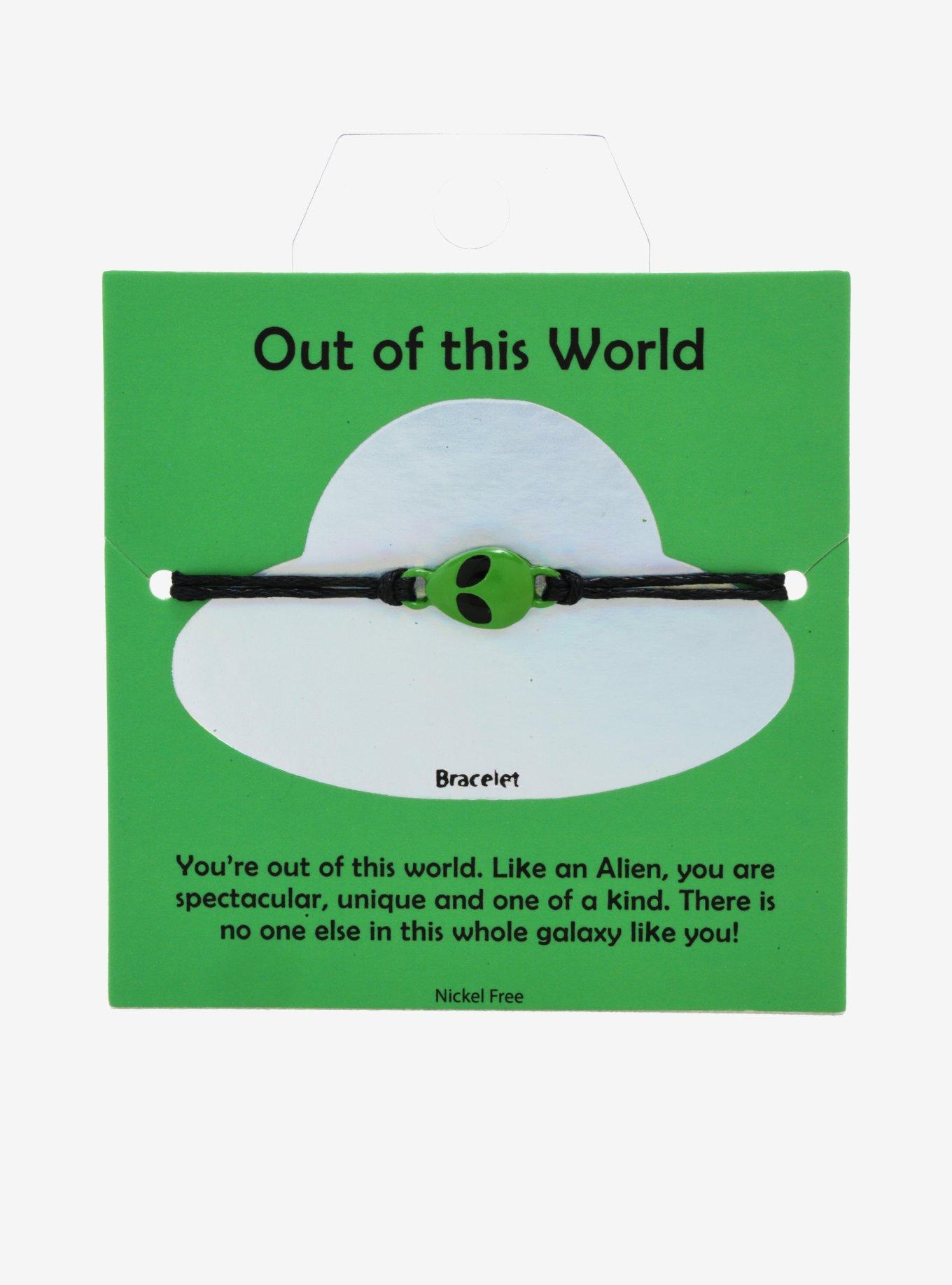 Out Of This World Alien Cord Bracelet, , alternate