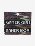 Gamer Boy Gamer Girl Rubber Bracelet Set, , alternate