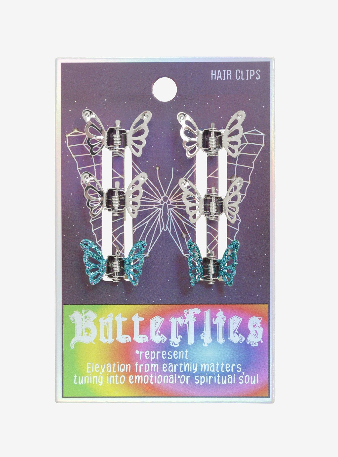 Butterfly Hair Clip Set, , alternate