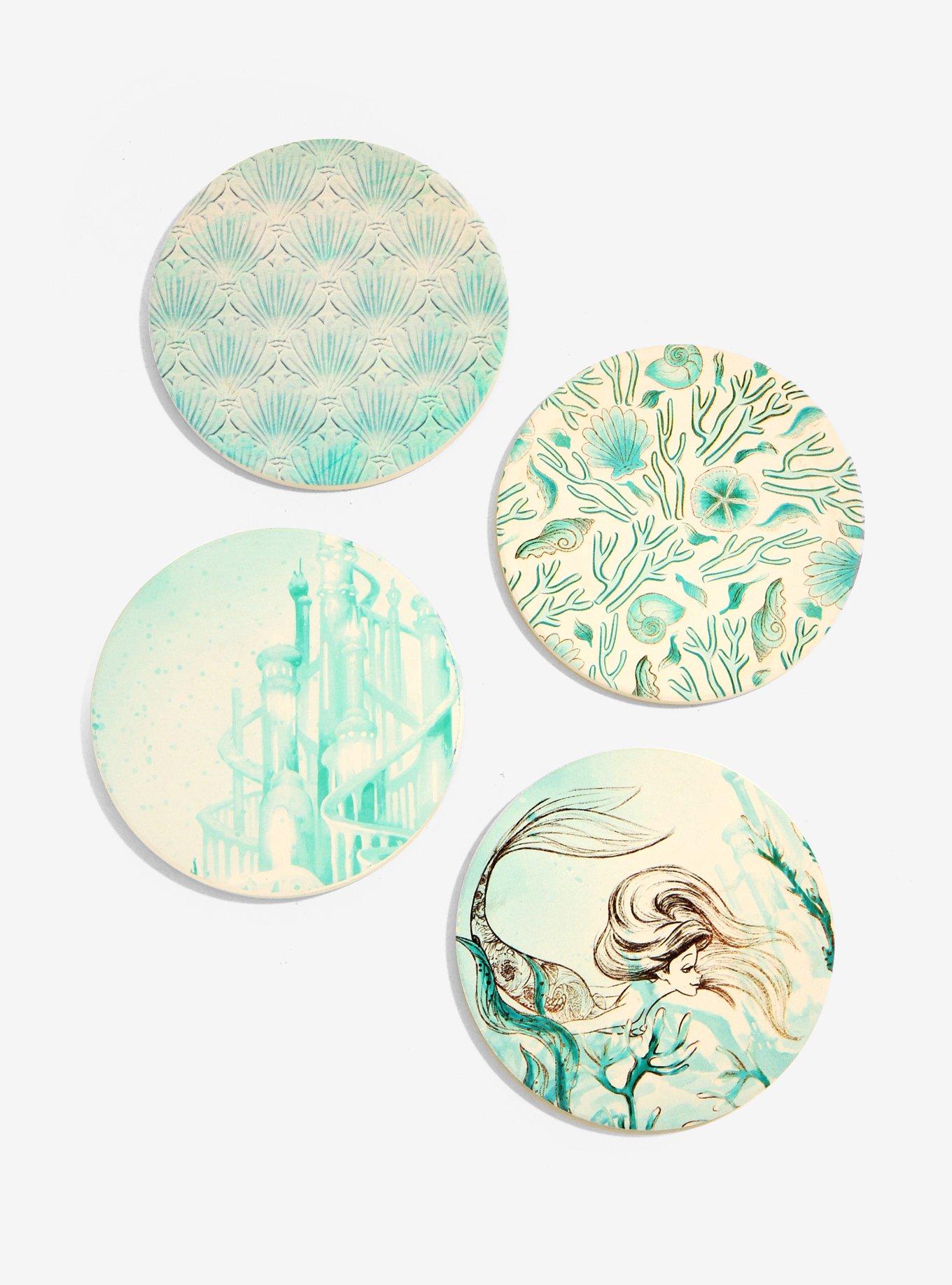 Disney The Little Mermaid Coaster Set - BoxLunch Exclusive, , alternate