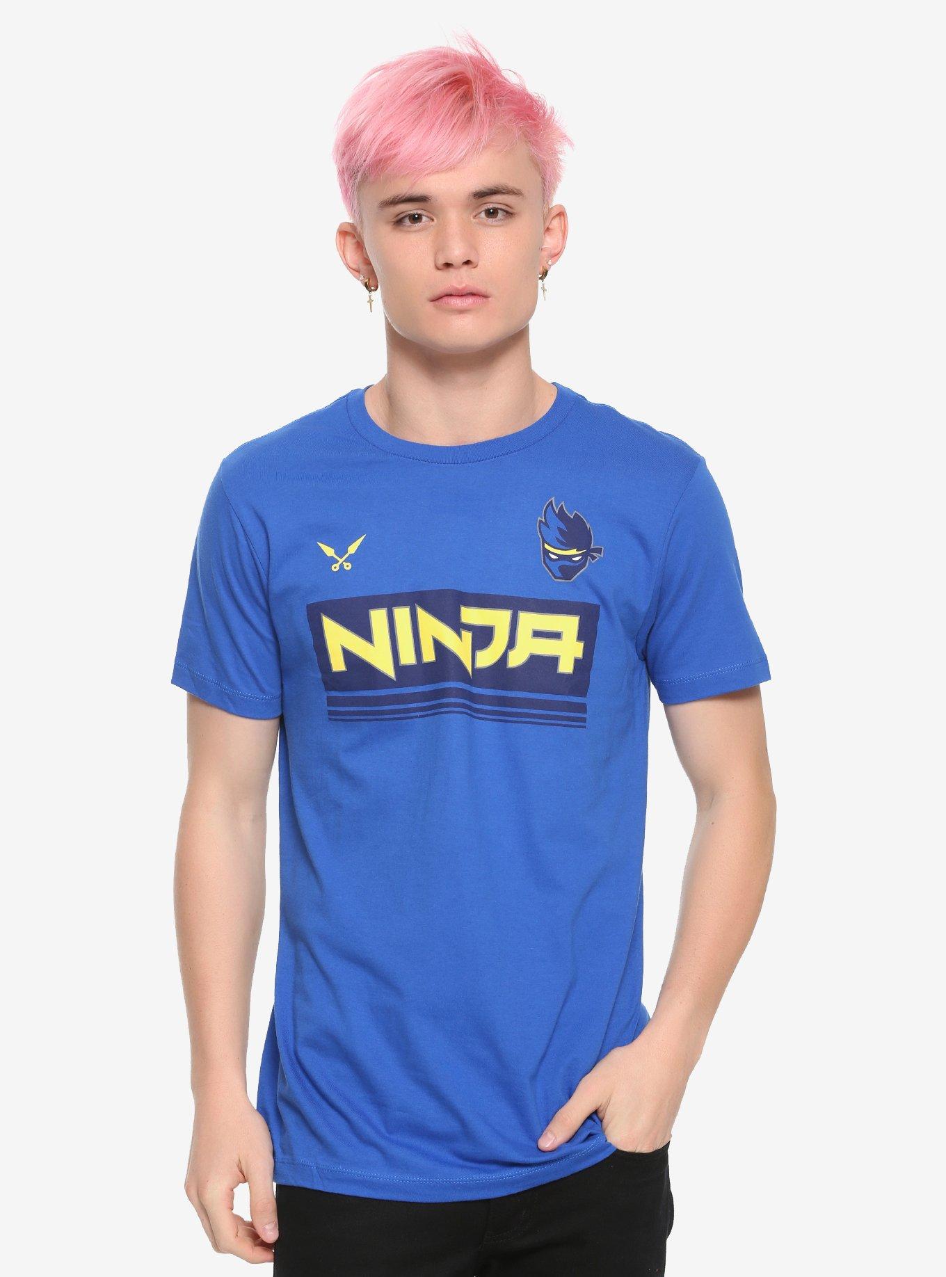Ninja Logo T-shirt, BLUE, alternate