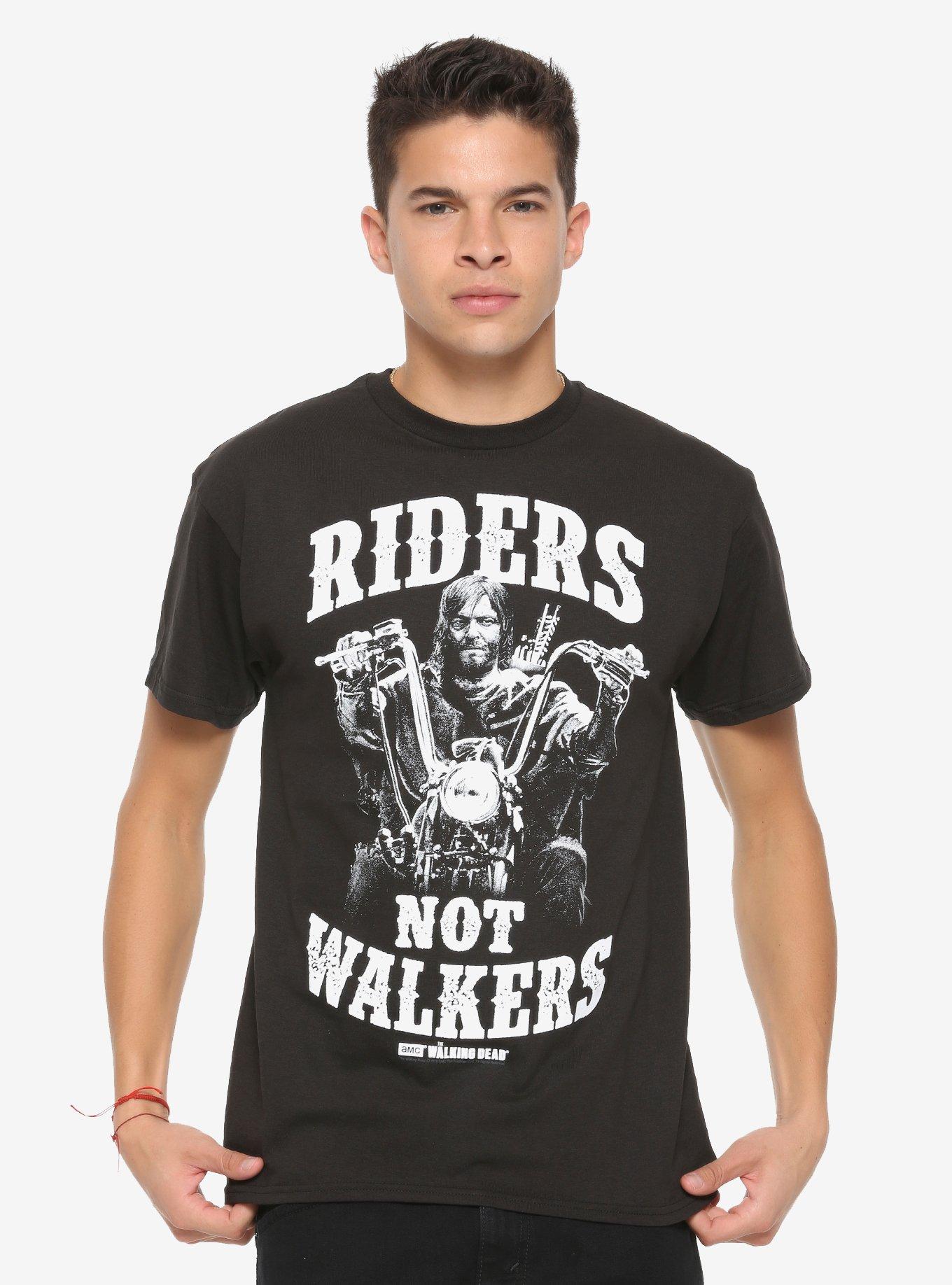 The Walking Dead Riders Not Walkers Daryl Dixon T-Shirt, WHITE, alternate