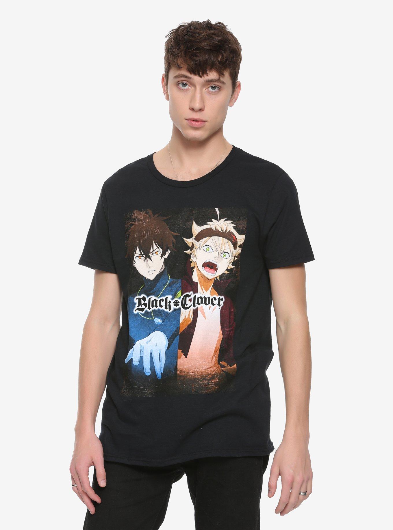 Black Clover Asta & Yuno Split Portrait T-Shirt, , alternate