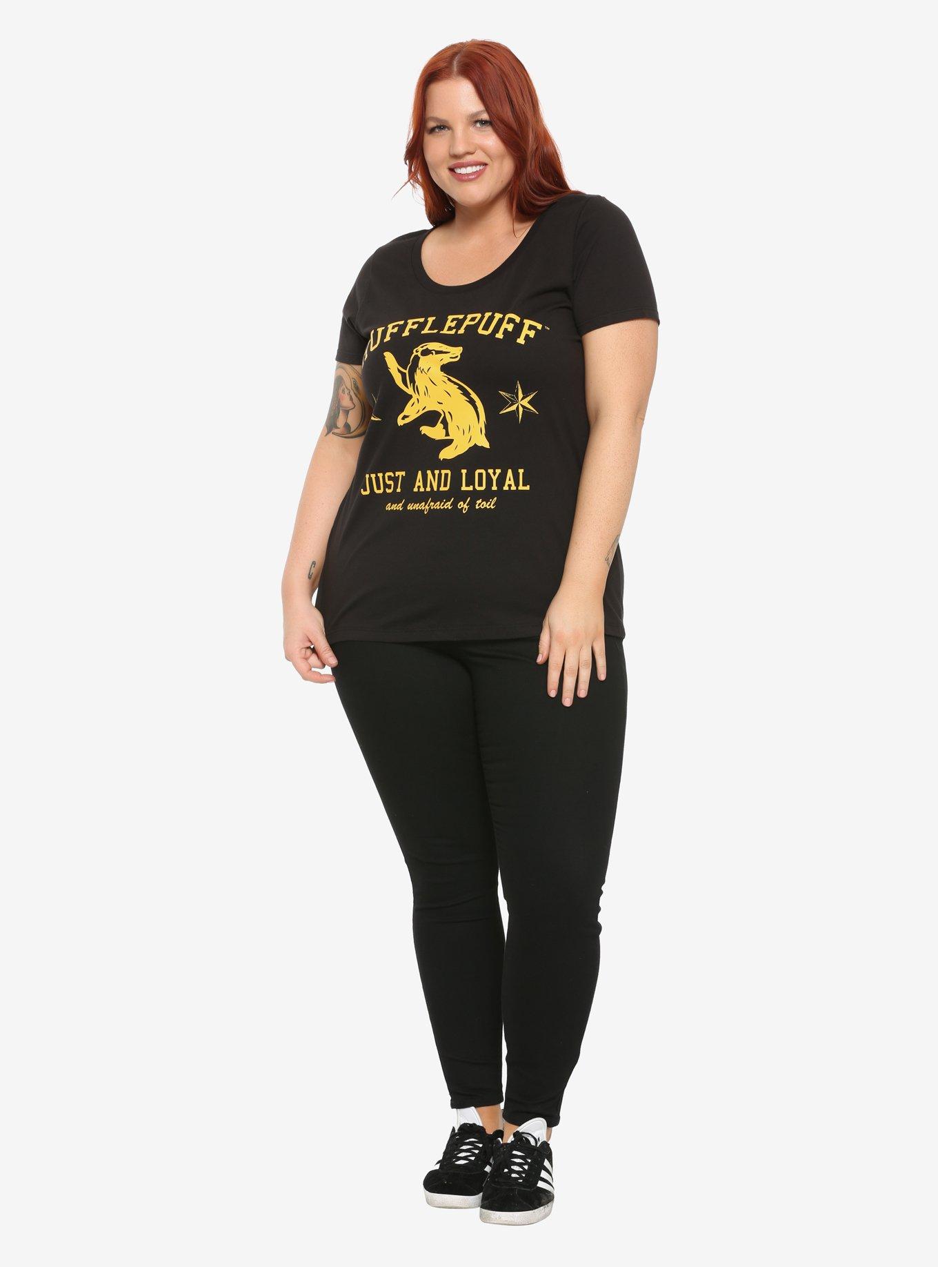 Harry Potter Hufflepuff Just And Loyal Girls T-Shirt Plus Size, , alternate