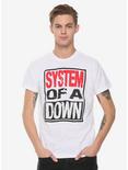 System Of A Down Stacked Logo T-Shirt, WHITE, alternate