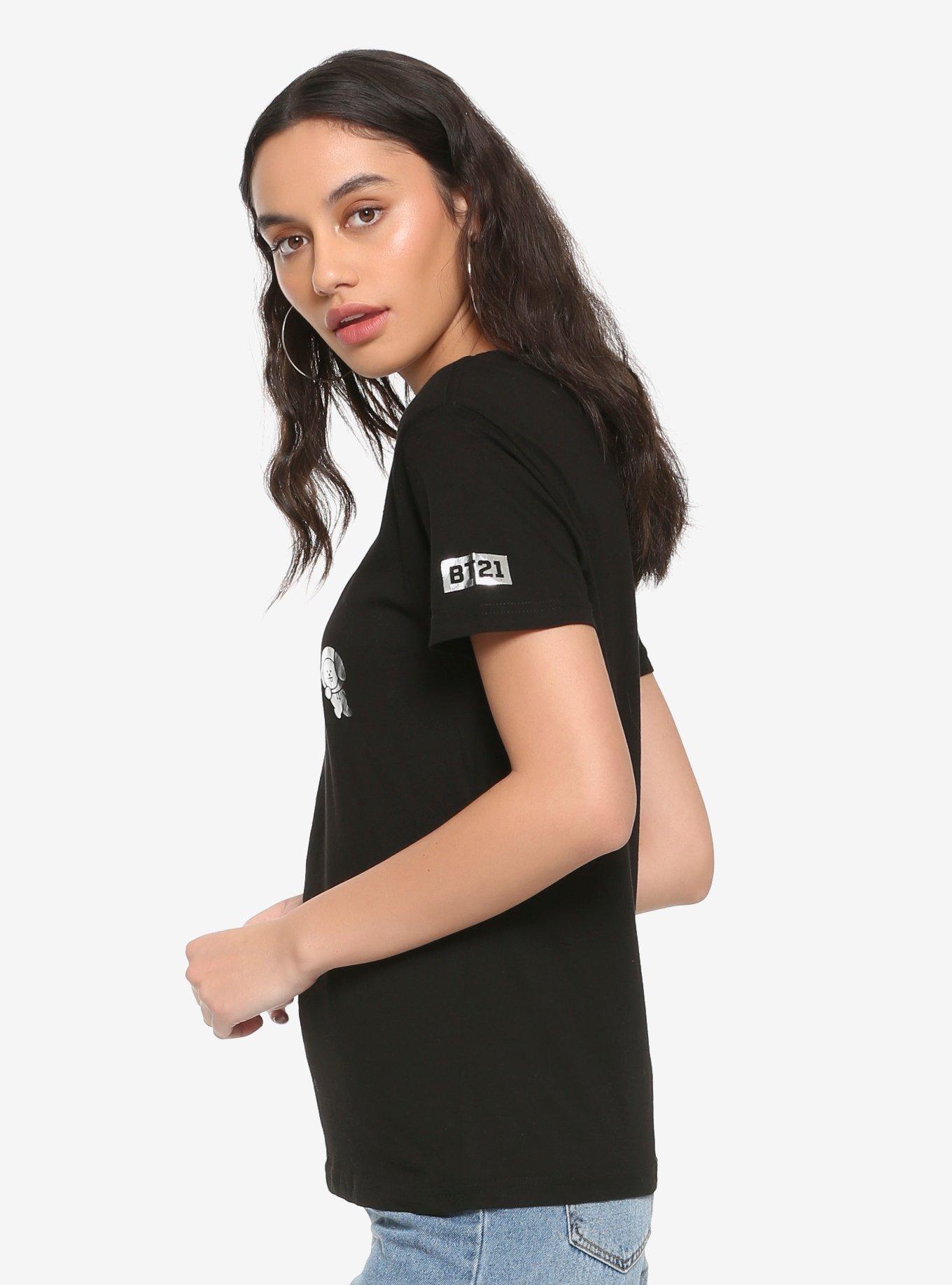 BT21 Metallic Silver Group Girls T-Shirt, SILVER, alternate