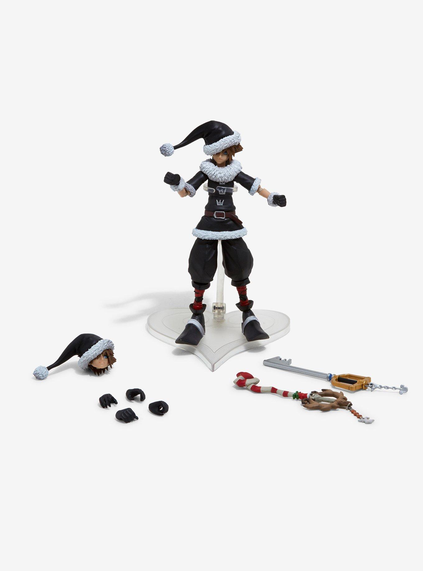 Disney Kingdom Hearts II Bring Arts Sora Christmas Town Action Figure, , alternate