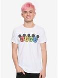 Disney Mickey Mouse Rainbow Faces T-Shirt, MULTI, alternate