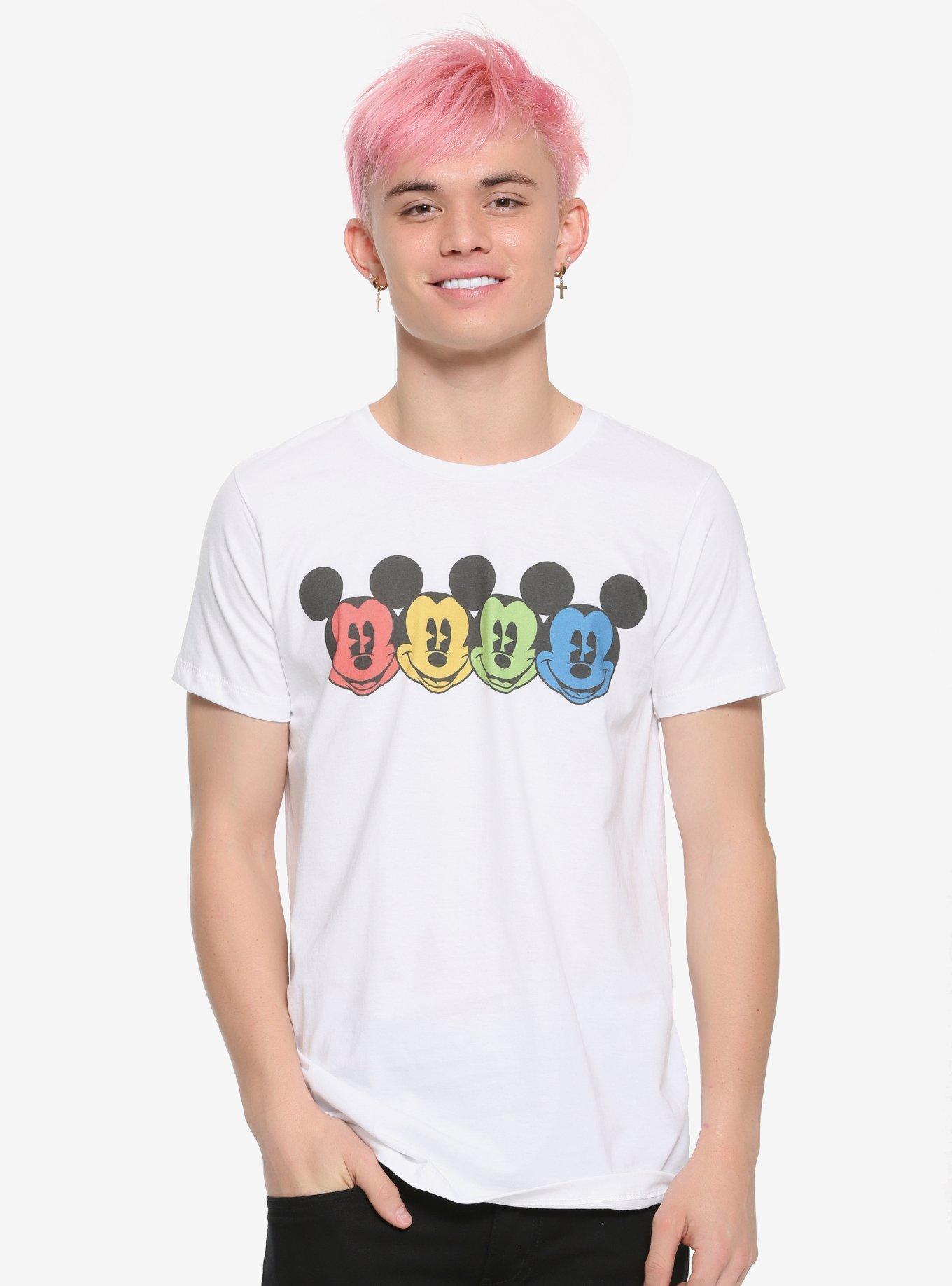 Disney Mickey Mouse Rainbow Faces T-Shirt, MULTI, alternate