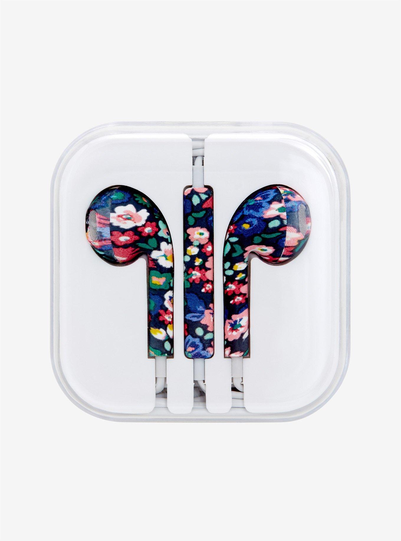 Matte Floral Earbuds, , alternate