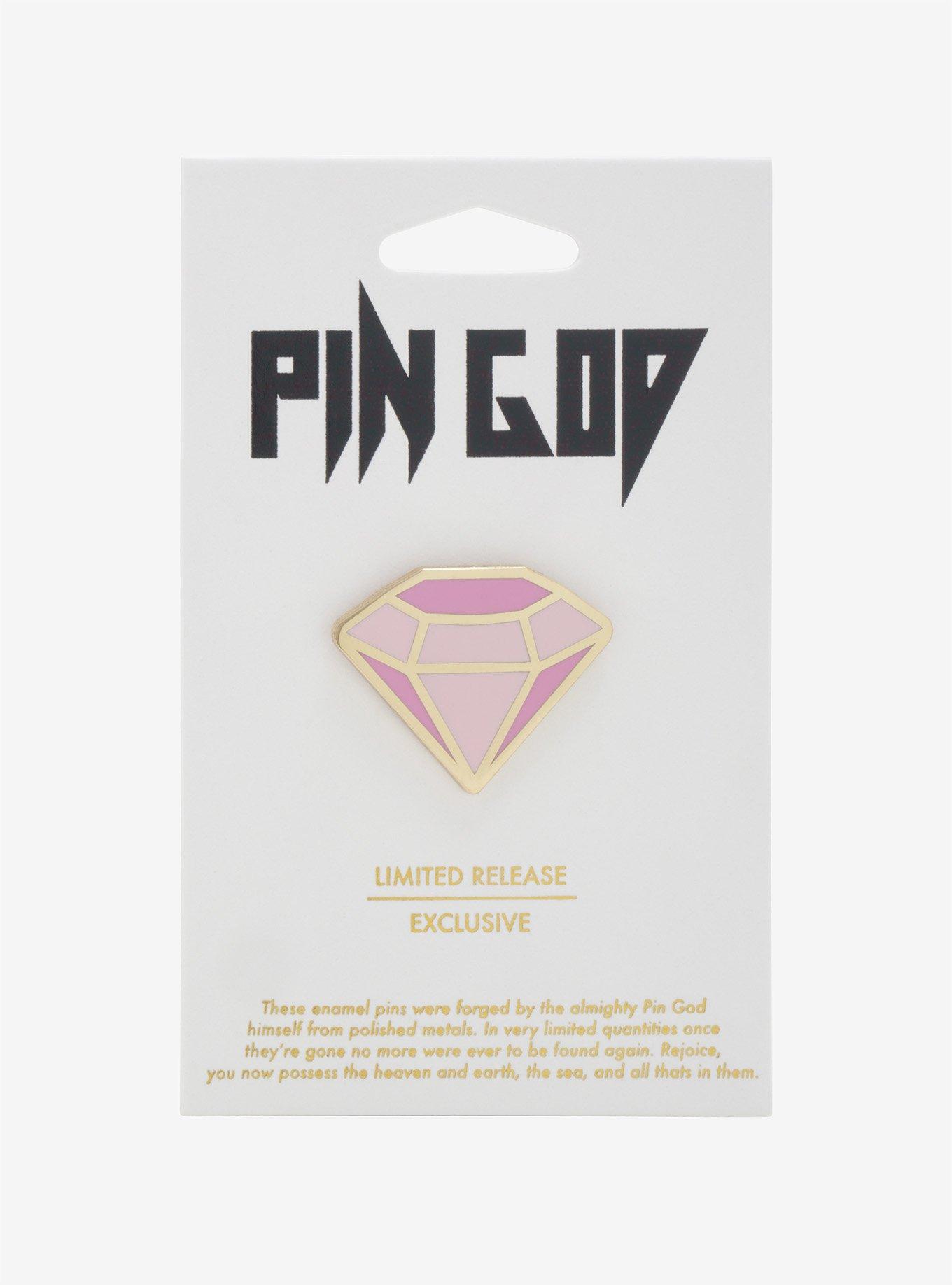 Pin God Pink Diamond Enamel Pin, , alternate