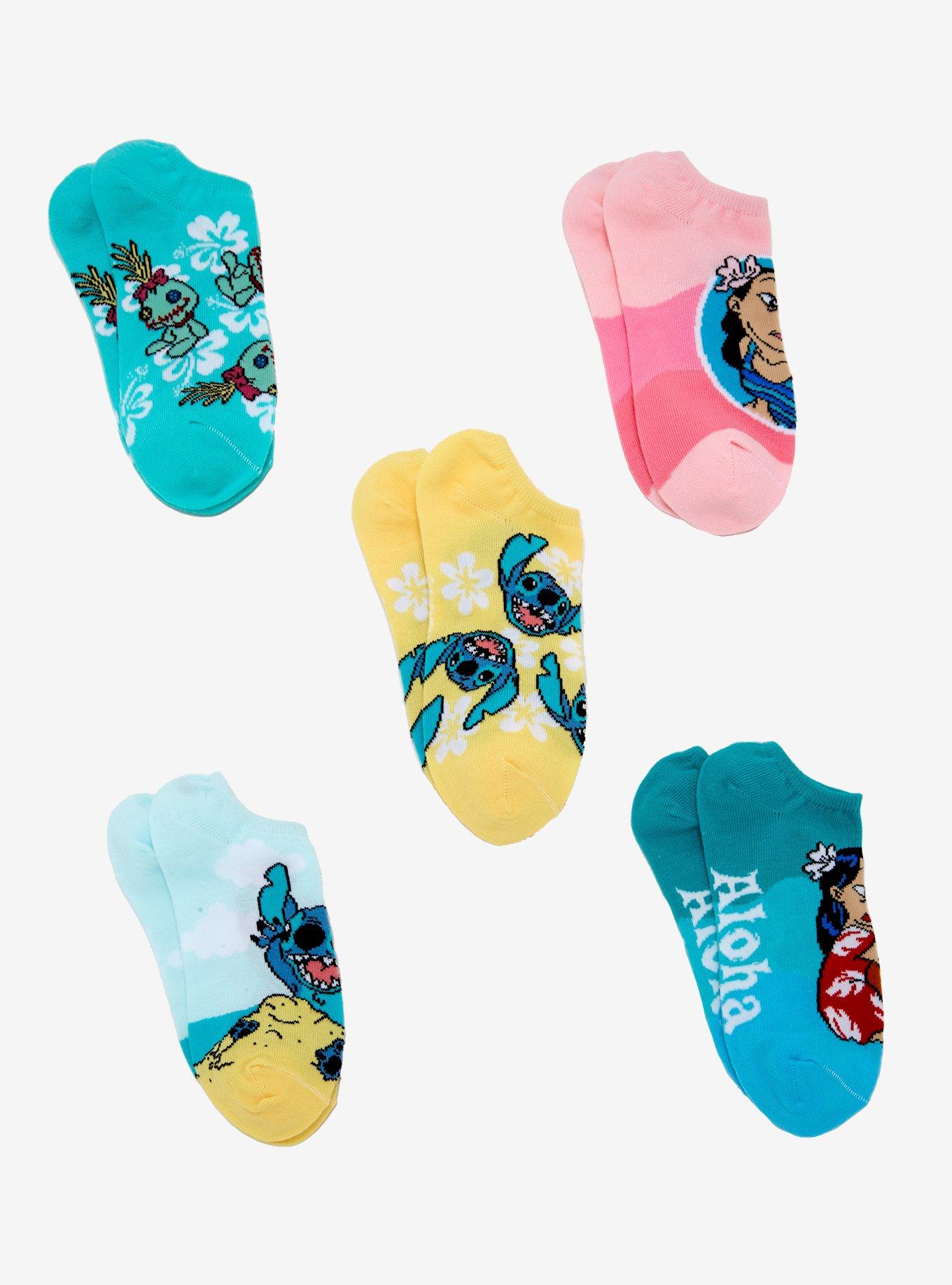 Disney Lilo & Stitch Sand Castle Ankle Sock Set - BoxLunch Exclusive, , alternate