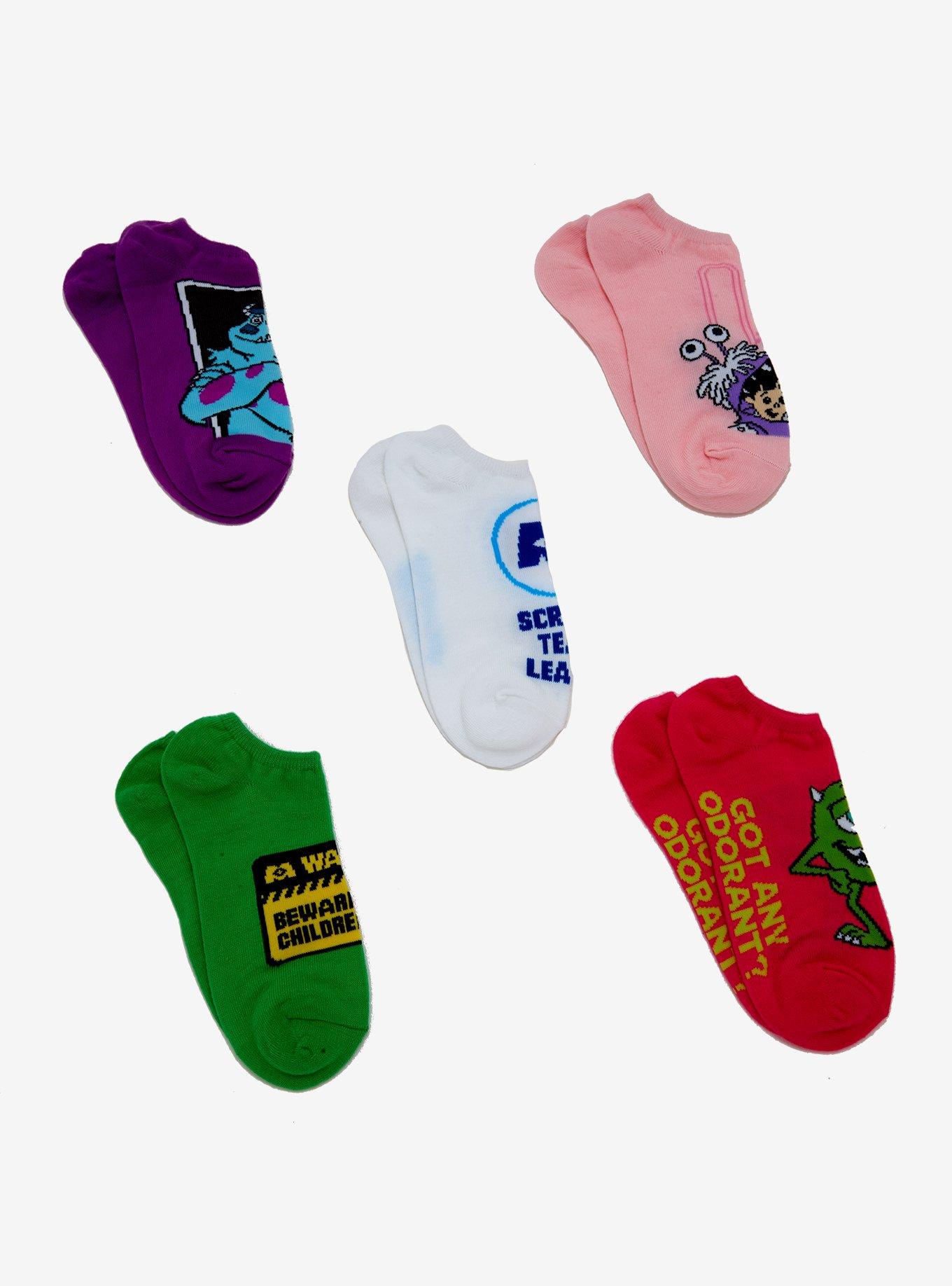 Disney Pixar Monsters, Inc. Scare Floor Ankle Socks 5 Pair - BoxLunch Exclusive, , alternate