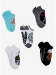 Parks and Recreation Variety No Show Socks 5 Pair, , alternate