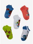 Disney Moana Characters Ankle Socks 5 Pair, , alternate
