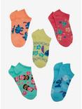 Disney Lilo & Stitch Tiny Poses Ankle Socks 5 Pair, , alternate
