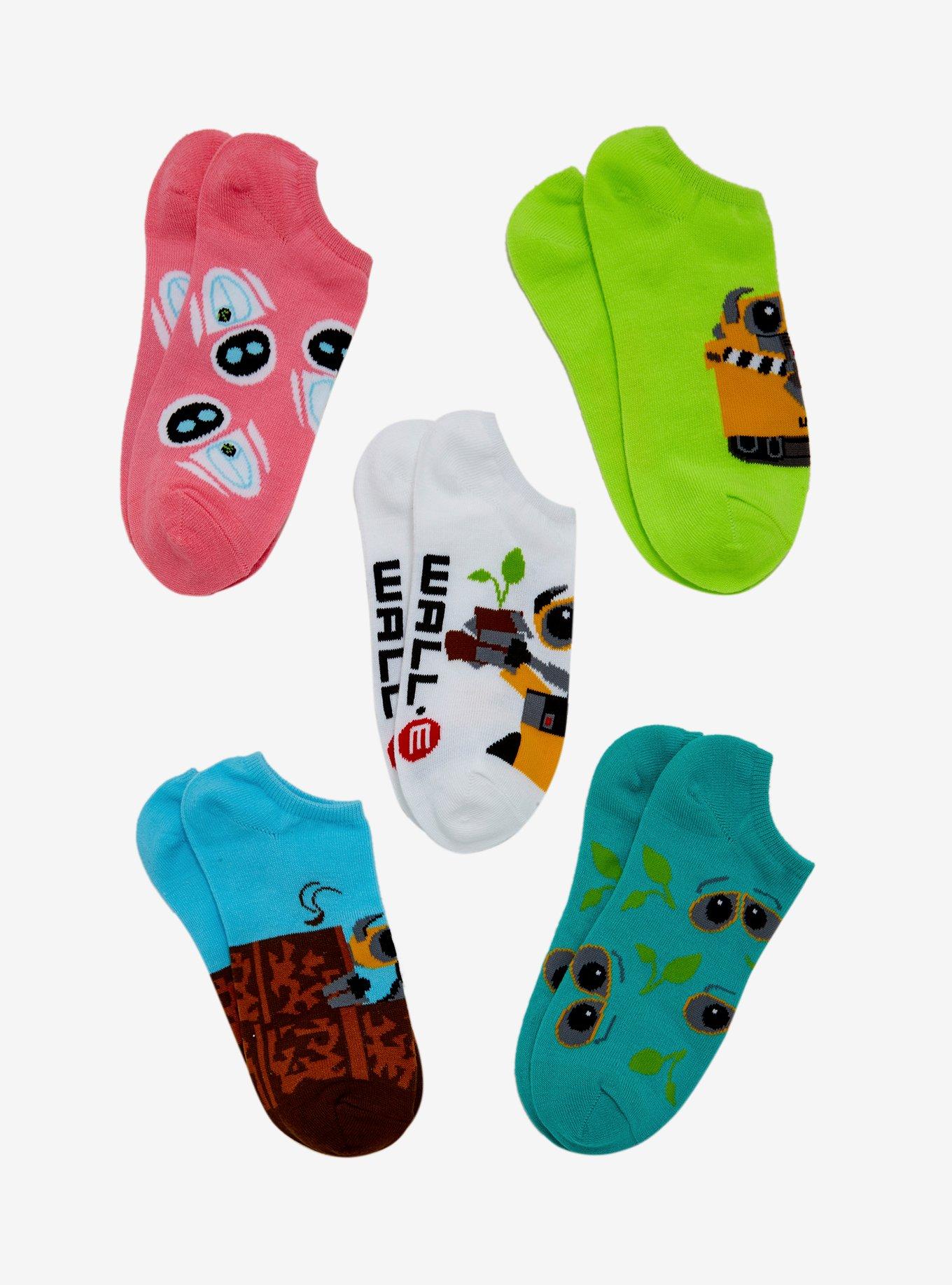 Disney Pixar WALL-E Allover Print Ankle Socks 5 Pair - BoxLunch Exclusive, , alternate