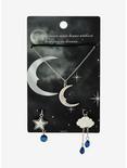 Moon Cloud & Star Interchangeable Charm Necklace Set, , alternate