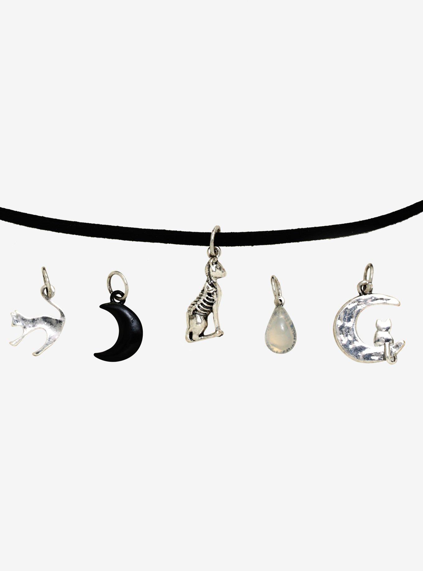 Cat Interchangeable Charm Choker, , alternate