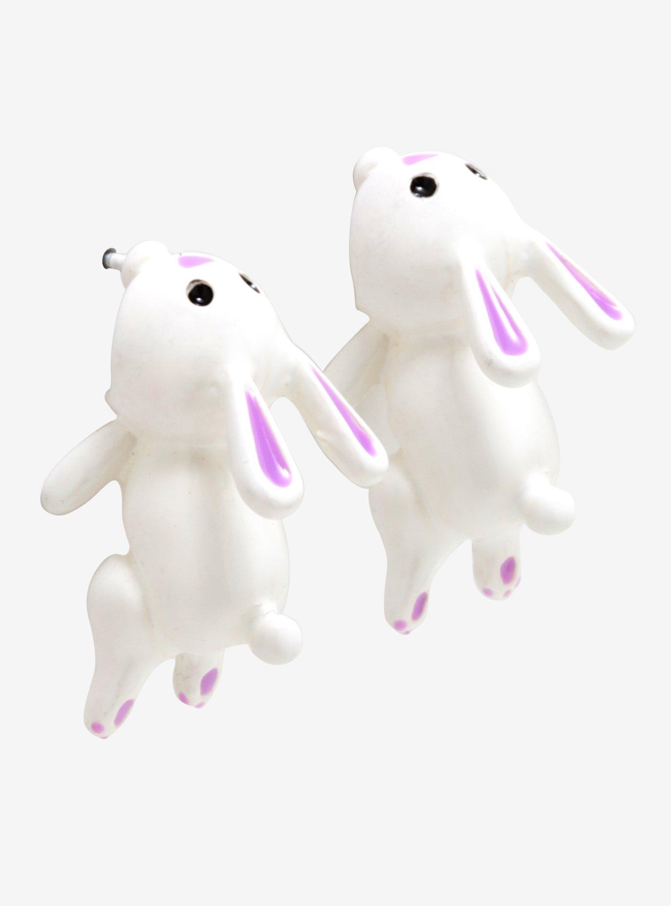Biting Bunny Earrings, , alternate