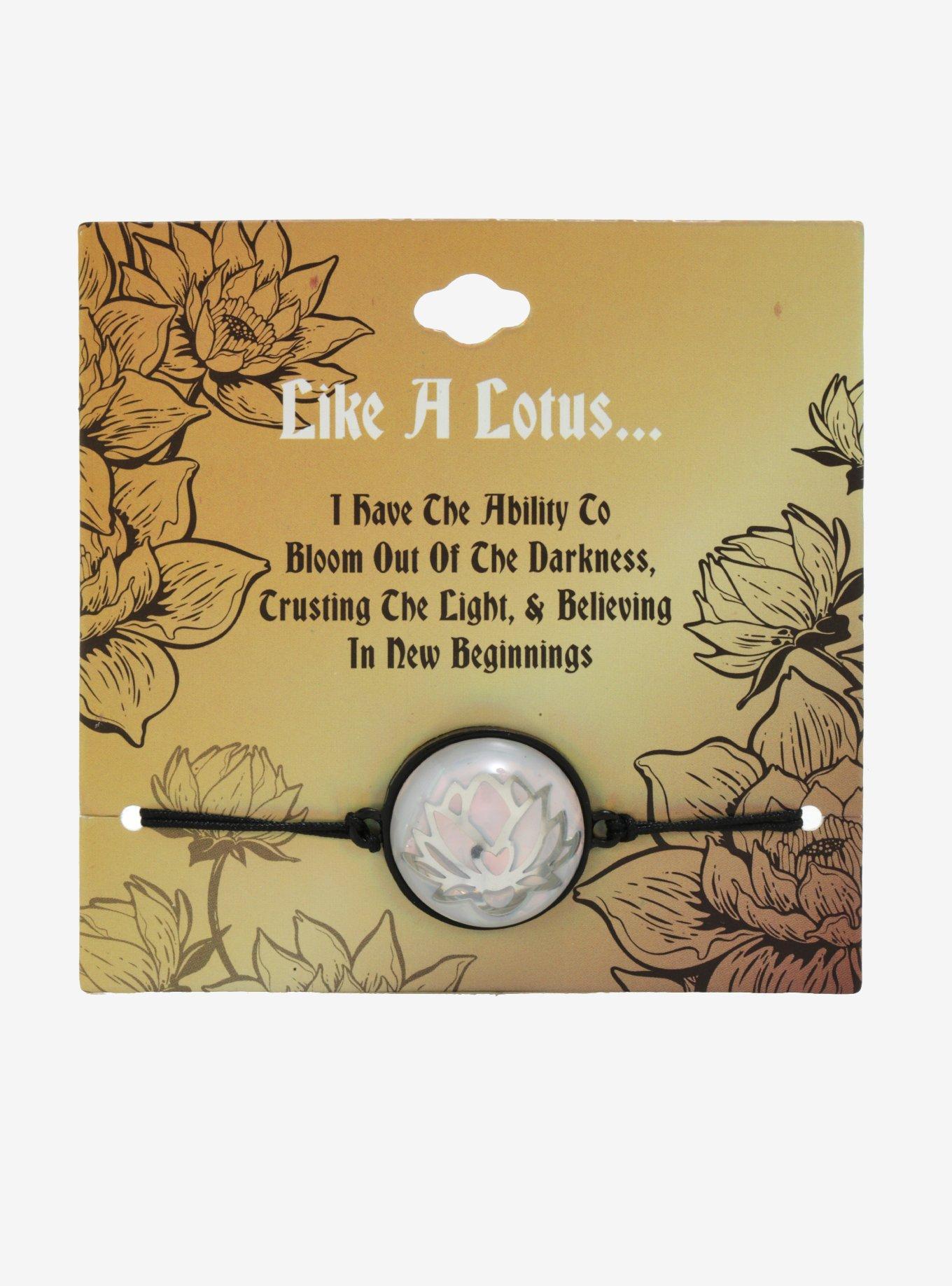 Lotus Cord Bracelet, , alternate