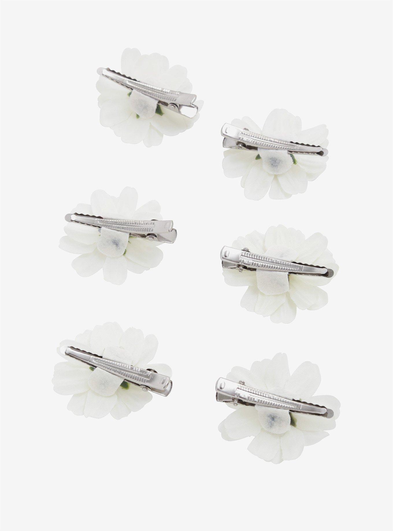 Daisy Flower Hair Clips, , alternate